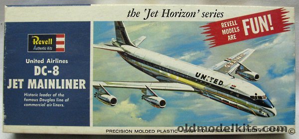 Revell 1/143 DC-8 Jet Mainliner United Airlines, H242-100 plastic model kit